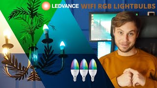 LEDVANCE Smart Candle E14 Bulbs UNBOXING SETUP REVIEW RGB WIFI Compatible with Alexa Google [upl. by Risan]