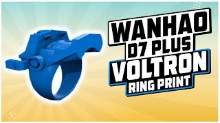 Wanhao Duplicator 7 Plus Voltron Ring Slice and Print  Resin Printing [upl. by Kcirddes]