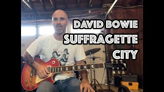 Suffragette City David Bowie Guitar Lesson  Tutorial [upl. by Ayel382]