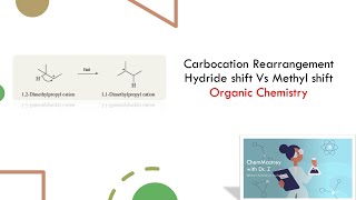 Carbocation Rearrangement Hydride shift V Methyl shift Organic Chemistry [upl. by Izogn]