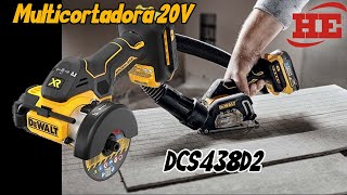 Multi cortadora 3 pulgadas Dewalt DCS438D2 [upl. by Soutor]