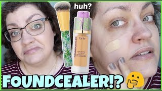 tarte babassu foundcealer™ skincare foundation  WEEKLY WEAR Oily Skin Foundation Review [upl. by Emeline197]