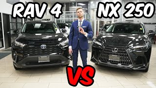 2023 Toyota RAV 4 vs Lexus NX 250 Full Review [upl. by Nariko]