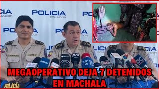 19 Allanamientos policiales deja 7 detenidos en Machala [upl. by Divadleahcim]