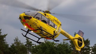 Landung Rettungshubschrauber Christoph Brandenburg DHYAH in Hennigsdorf [upl. by Vitale537]