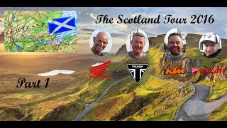 Scotland Motorcycle Tour 2016 Part 1 Ijmuiden  Newcastle  Edinburgh [upl. by Miah]