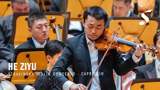 Capriccio from Stravinskys Violin Concerto  He Ziyu [upl. by Nosreip]