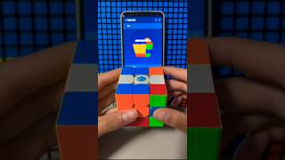 Edge Flip Solved by AI 🥶 rubikscube [upl. by Chickie653]