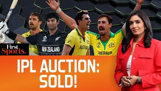 IPL 2024 Auction Starc The Most Expensive Player Joins KKR  First Sports With Rupha Ramani [upl. by Elbon1]