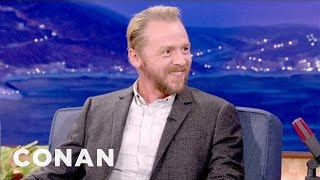 Simon Pegg Shows Off His 12 Stages Of Drunkenness  CONAN on TBS [upl. by Fagan]