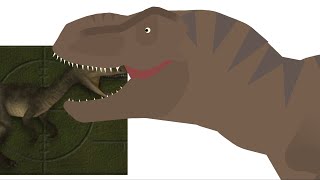 Carnivores dilophosaurus vs realistic dinosaur [upl. by Anivla961]