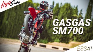 Un nouveau Supermotard   GASGAS SM 700  ESSAI [upl. by Carnay]