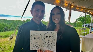 CARICATURES IN TROY NEW YORK CARICATURE ARTIST ALBANY NY LATHAM NY CARICATURE ARTIST CARICATURES NY [upl. by Leahicm605]