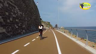 Pista ciclabile Imperia Imperia bicycle path Camping De Wijnstok [upl. by Eytteb]