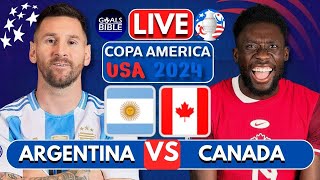 🔴ARGENTINA vs CANADA LIVE  COPA AMERICA 2024  Full Match LIVE Today [upl. by Maffei]