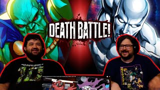 Martian Manhunter VS Silver Surfer DC VS Marvel  deathbattle  RENEGADES REACT [upl. by Raines886]