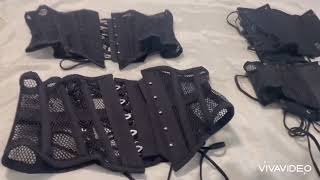 Mesh Waspie corsets comparison Mystic city corsets and Orchard corset My honest opinion [upl. by Solahcin]