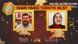 İdari Yargı Sınavını Nasıl Kazandı Türkiye 50si  Hakimlik Akademisi [upl. by Estey]