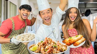 We Did A Cooking Vlog With A THAI Chef  Authentic Thai Recipes  Yash and Hass [upl. by Eustasius975]