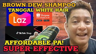 TRENDING HERBAL HAIR DYE SHAMPOO REVIEW  YAGUAN BROWN DEW SHAMPOO [upl. by Ardnac227]