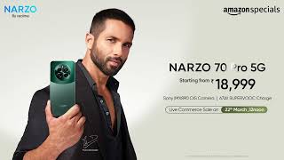 The NARZO 70 Pro 5G Launches  Flagship SONY IMX890 Camera Glass Design and 5G Speed [upl. by Leirol239]