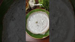 Todays breakfast menu  Appam with coconut milk breakfastmenu breakfast shortsfeed [upl. by Brok]