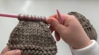 Learn To Knit  slip 1 knit 1 pass slip stitch over sl 1 k1 psso UK [upl. by Aerdnael]