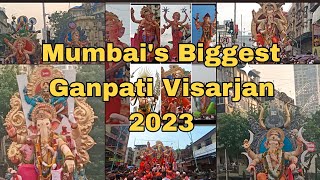 Mumbais Biggest 🙏 Ganpati Visarjan at Girgaon Chowpatty 2023 [upl. by Sigfrid476]