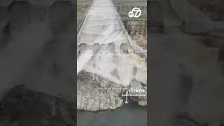 Water rushes through Oroville Dam as part of flood prevention plan [upl. by Jacey571]