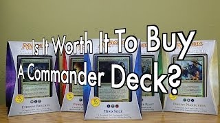 MTG  Is It Worth It To Buy A Commander Deck Magic The Gathering [upl. by Akihsar]