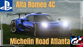 Gran Turismo 7 GT7  Double Trouble GTOne  Michelin Road Atlanta  Alfa Romeo 4c Gr3  2º Lugar [upl. by Miguela]