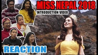 Media Students React to Miss Nepal Shrinkhala Khatiwada  Contestant Introduction Video [upl. by Jarlathus]