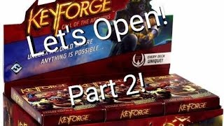 Keyforge Let’s Open Part 2 Enjoy [upl. by Domingo]