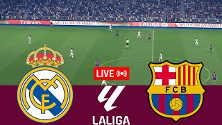 LIVE Real Madrid vs Barcelona La Liga 202425 Full match  Video game simulation [upl. by Ogait]