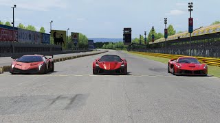 Ferrari Stallone vs Ferrari LaFerrari vs Lamborghini Veneno at Monza Full Course [upl. by Adolphus]