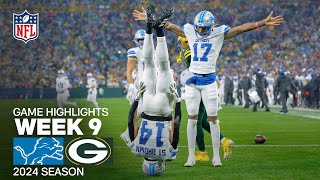 Detroit Lions vs Green Bay Packers  2024 Week 9 Game Highlights [upl. by Yentruok]