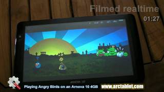 Angry Birds playing slowly on Arnova 10 tablet [upl. by Arbrab97]