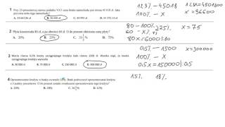 Obliczenia procentowe  zadania maturalne [upl. by Ebert28]