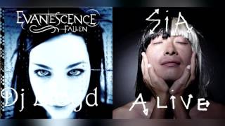 Alive vs Bring Me to life Sia amp Evanescence Mashup [upl. by Macmahon]