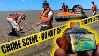 We found a CRIME SCENE Mudlarking London Hovercraft History Hunters [upl. by Reisman]