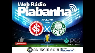 INTERNACIONAL X PALMEIRAS  NARRAÇÃO AO VIVO  BRASILEIRÃO SUB 20  26062024 [upl. by Leummas]