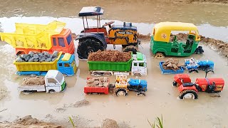 Gadi Cartoon Video  Auto Rickshaw  Tata Truck  Mahindra Tractor  Car Toy  Cartoon  parth kids [upl. by Indnahc]