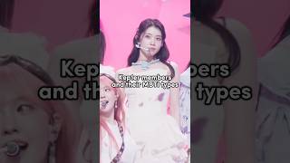 Kep1er MBTI types music song pop kpop kep1er viralvideo shorts explore blackpink rosé fyp [upl. by Elcarim328]