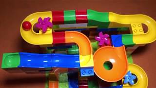 Hubelino Marble Run Marble Race with Lego Duplo 2019 [upl. by Eerpud]