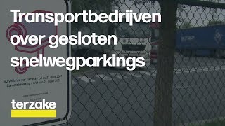 Transportbedrijven over gesloten snelwegparkings  Terzake [upl. by Bray]