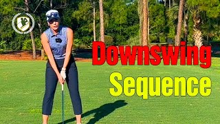 Golf Downswing Sequence [upl. by Annaeed469]