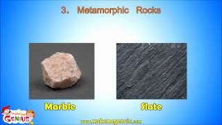 Metamorphic Rocks video for kids by makemegeniuscom [upl. by Lateh463]