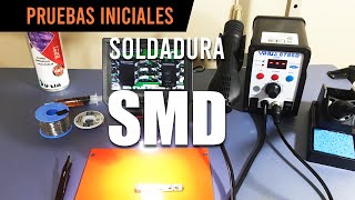 Soldadura SMD  Estación de Aire Caliente para Remover y Soldar y elementos necesarios [upl. by Eartnoed]