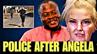 90 Day Fiancé Angela Runs Away From Police Arr£st [upl. by Egroeg]