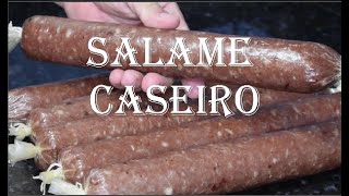 Aprenda fazer salame artesanal  Salaminho Caseiro [upl. by Darrey22]